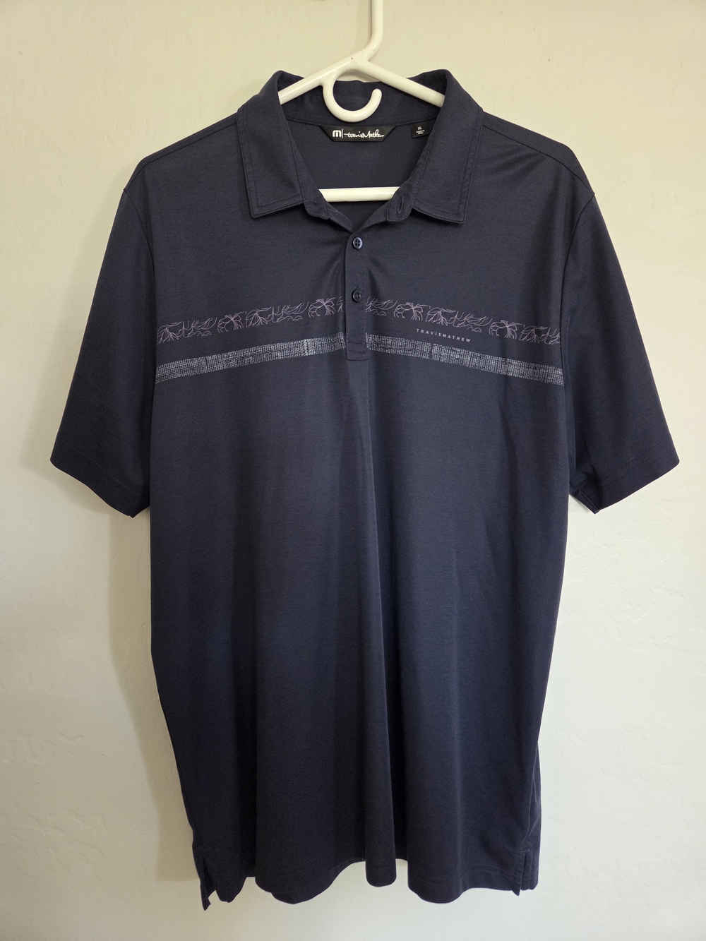 Travis Mathew Men's Navy Short Sleeve Polo